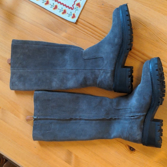 Knee-high Lug sole waterproof boots - Picture 5 of 15